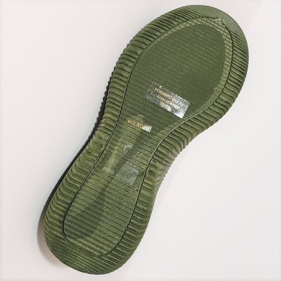 Green Velvet Forward Racer Thick Sole Sneaker - Picture 6 of 6